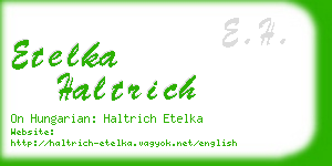 etelka haltrich business card